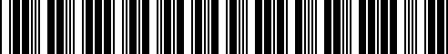 Code à barres pour 07129905003
