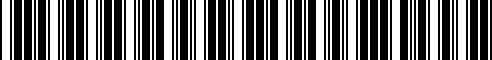 Code à barres pour 11127722758
